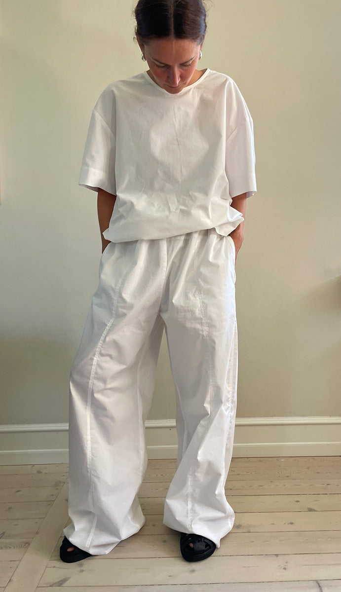 Parachute pants - bright white