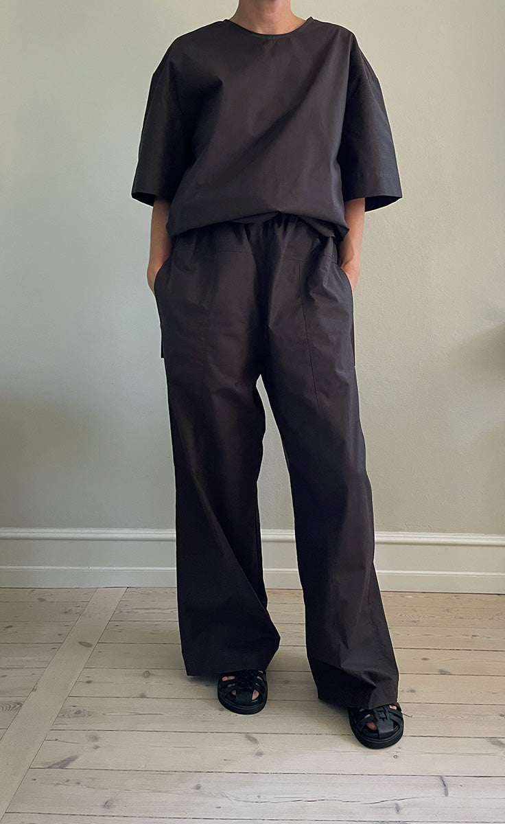 Parachute pants - chocolate brown