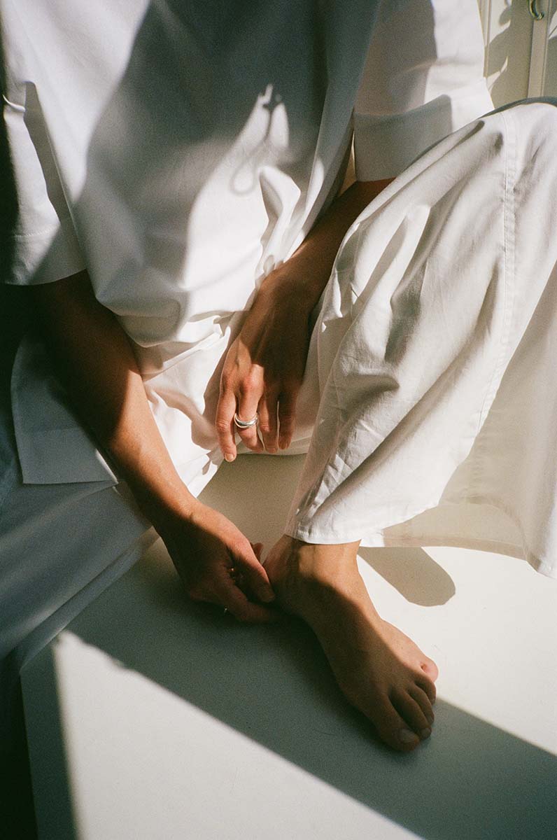 Parachute pants - bright white