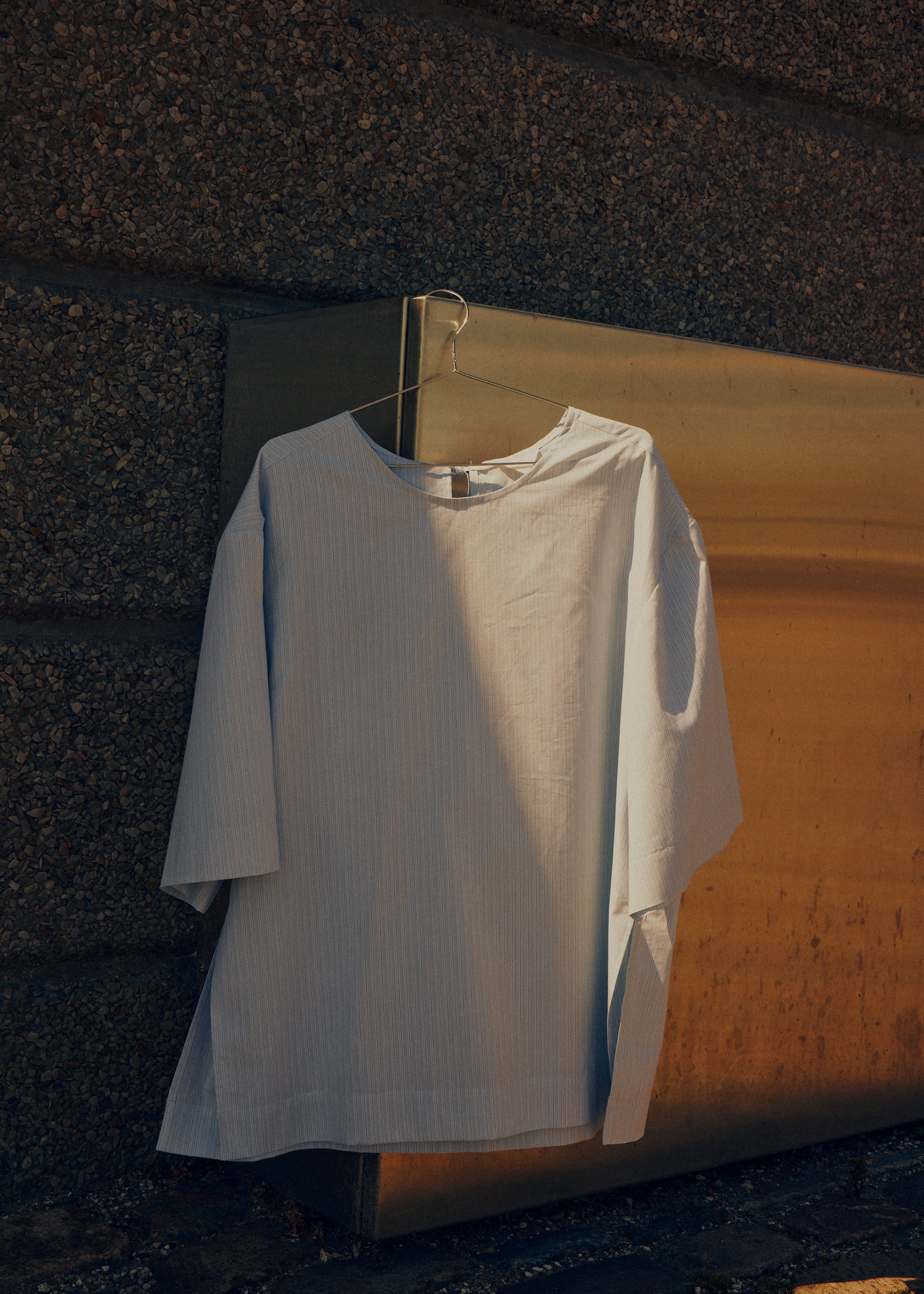 Cotton tee sky stripe