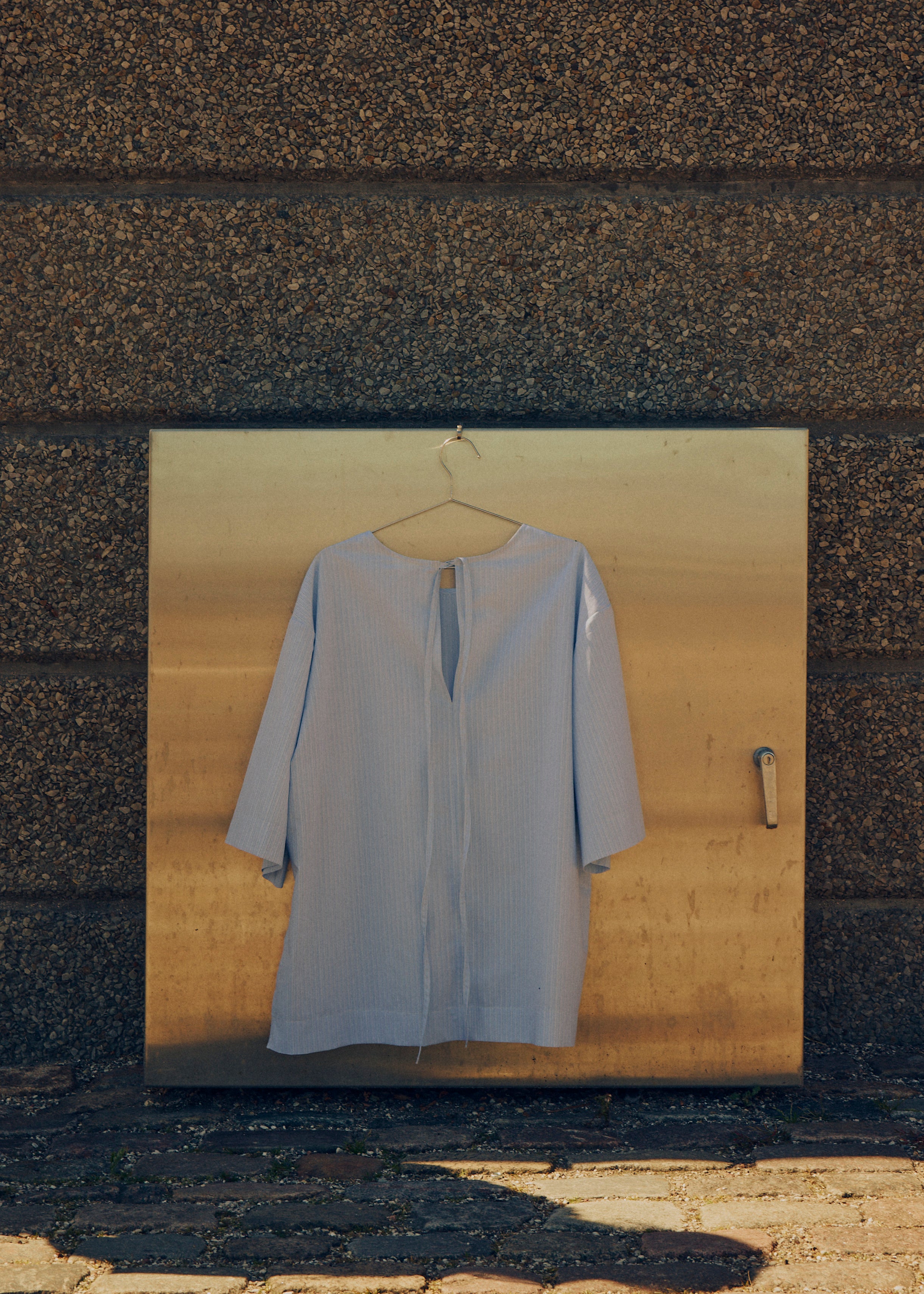 Cotton tee sky stripe