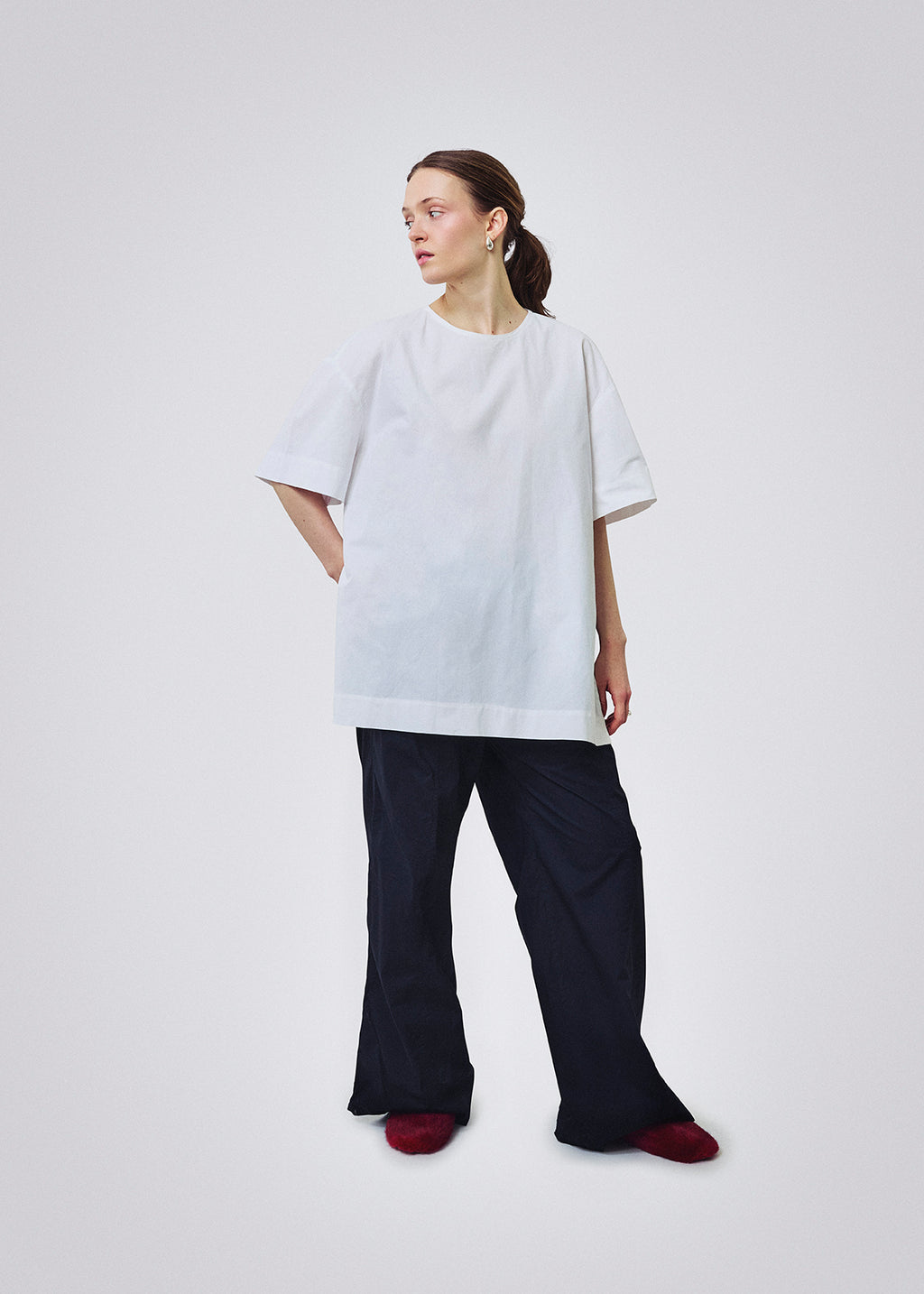Cotton tee white