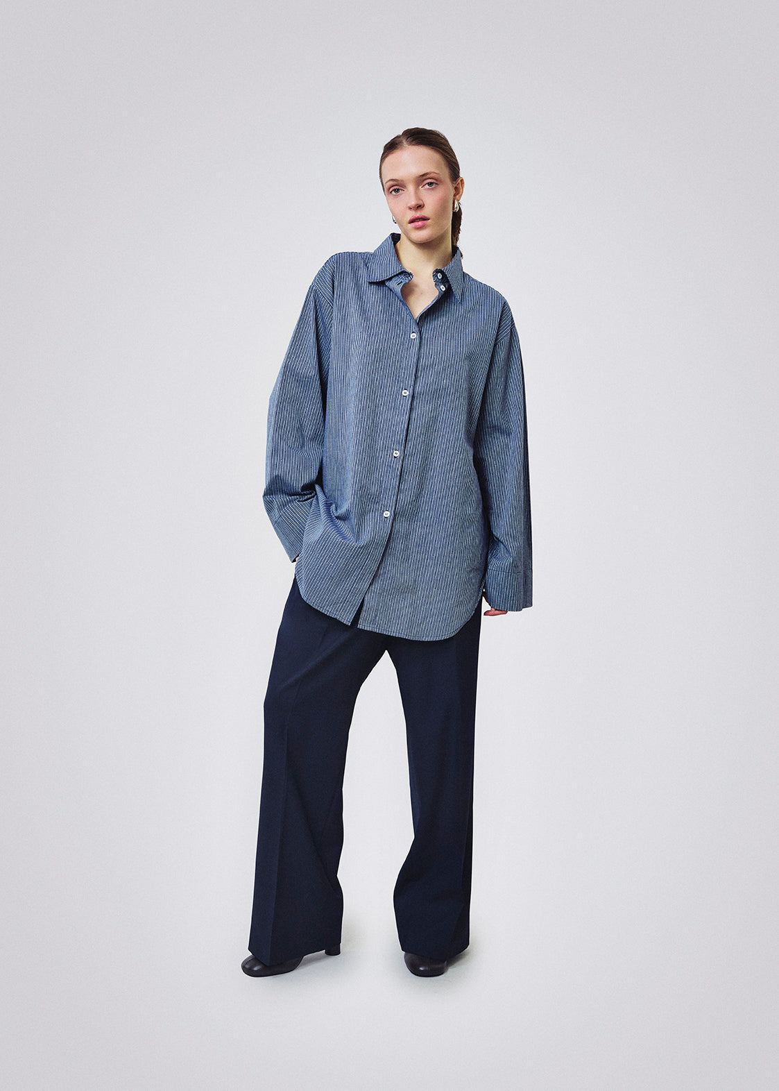 Gabardine pants navy