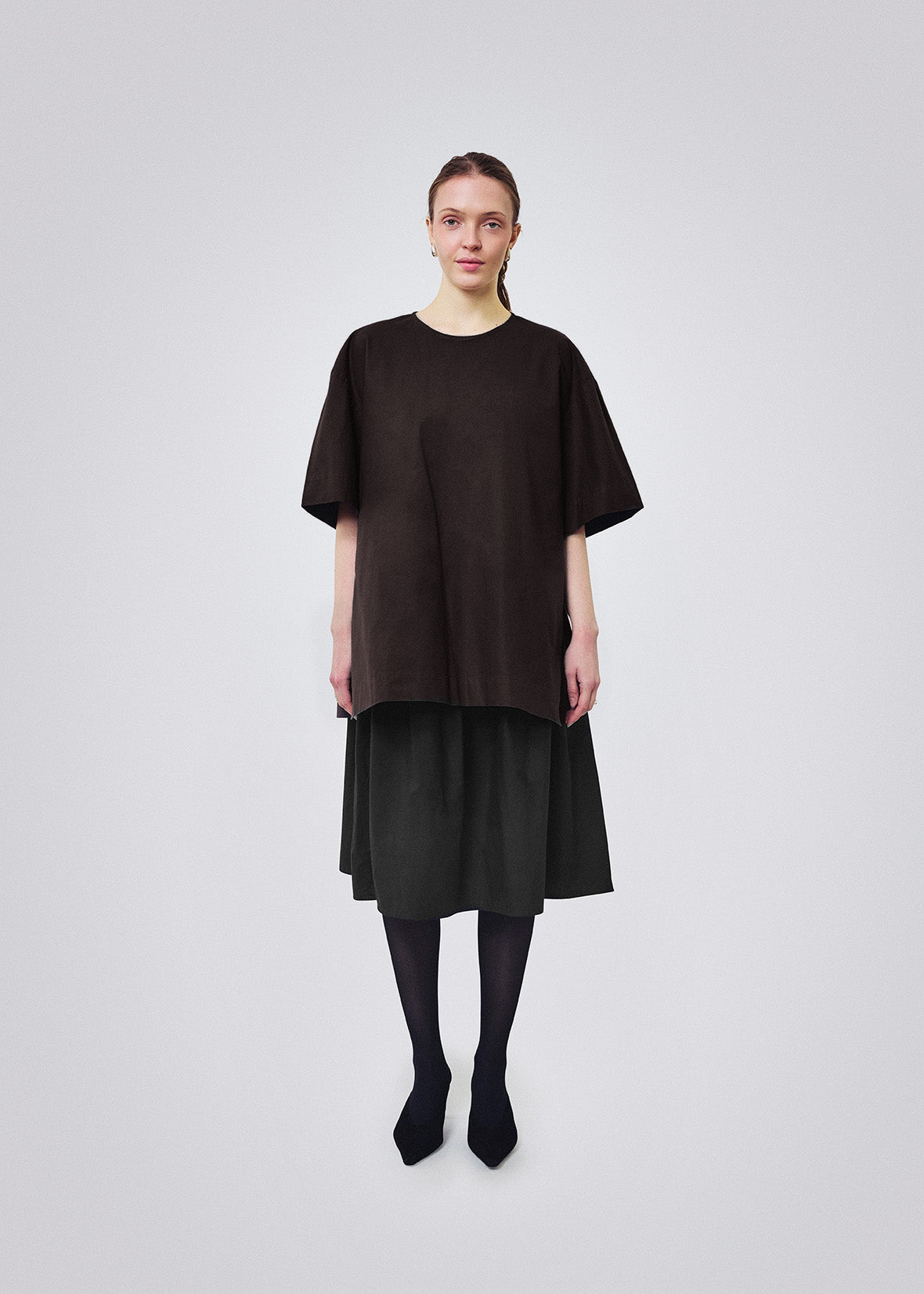 Cotton tee chocolate