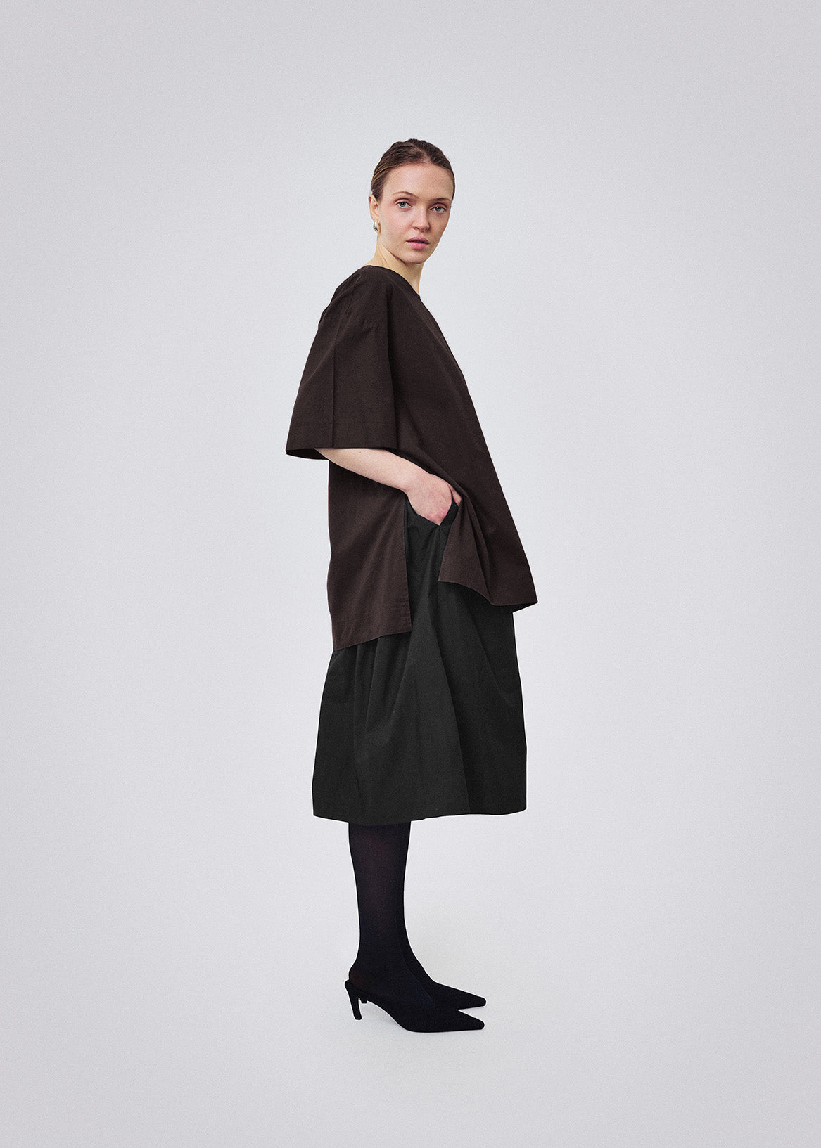 Cotton tee chocolate