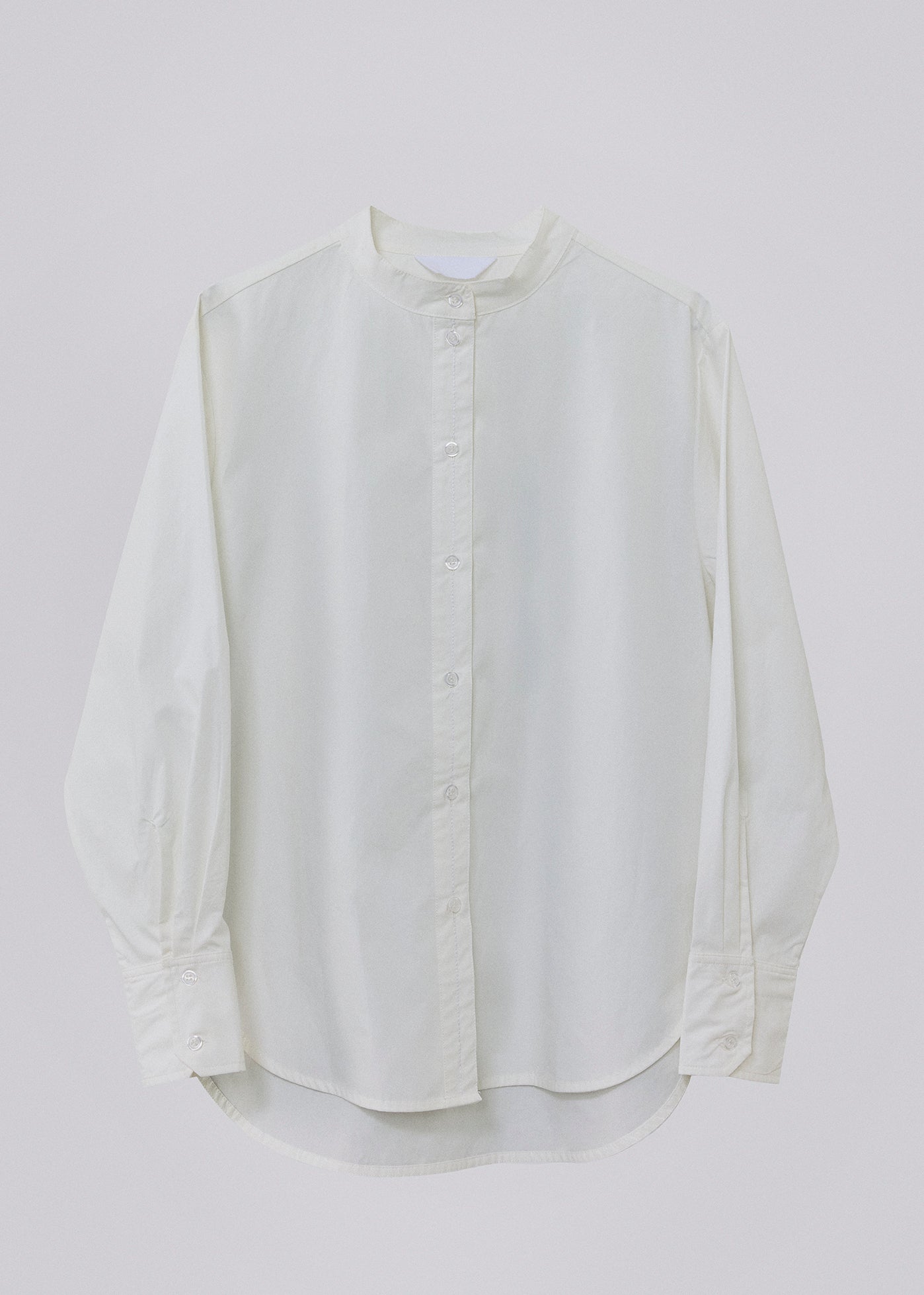 Cotton poplin shirt white