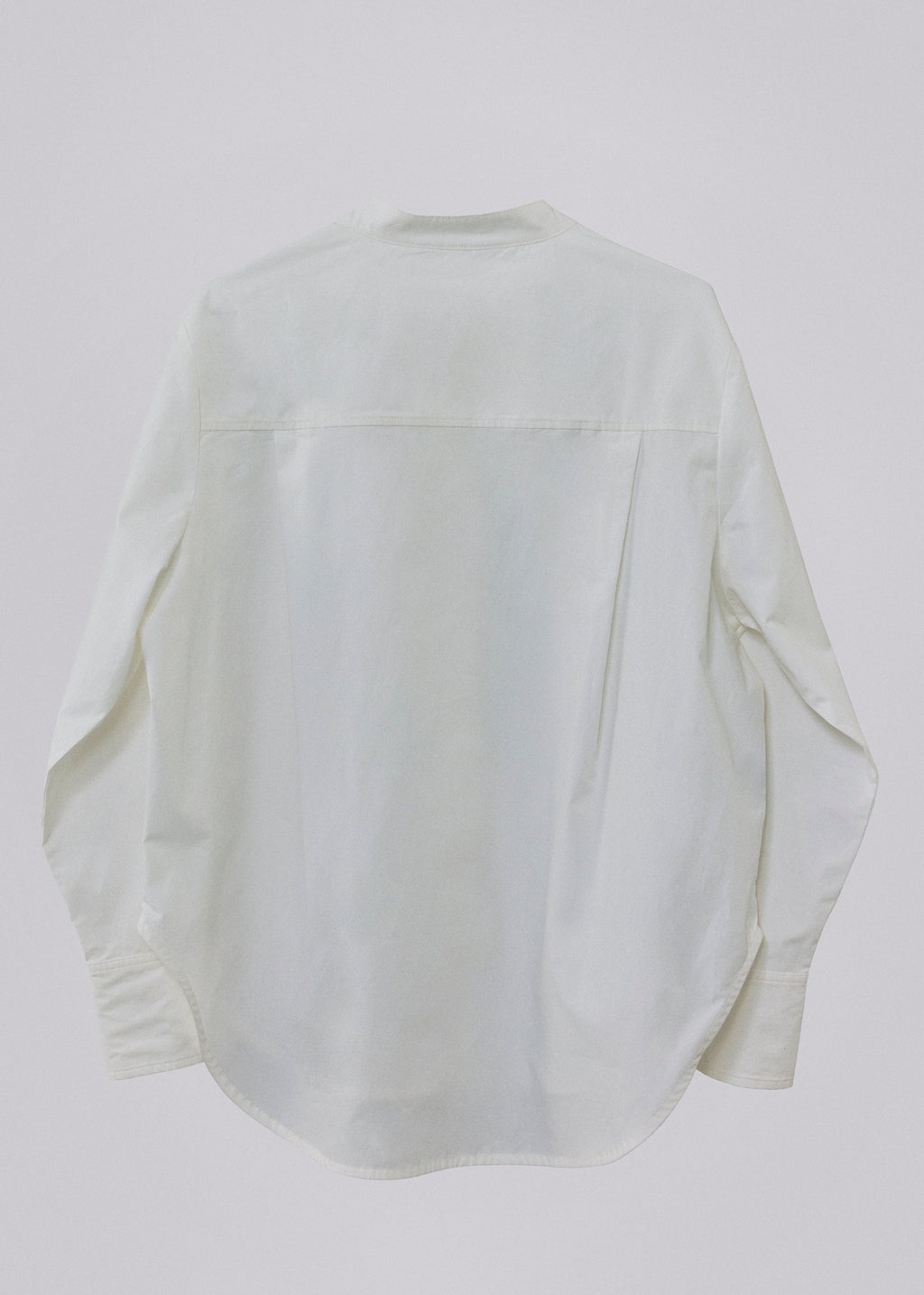 Cotton poplin shirt white