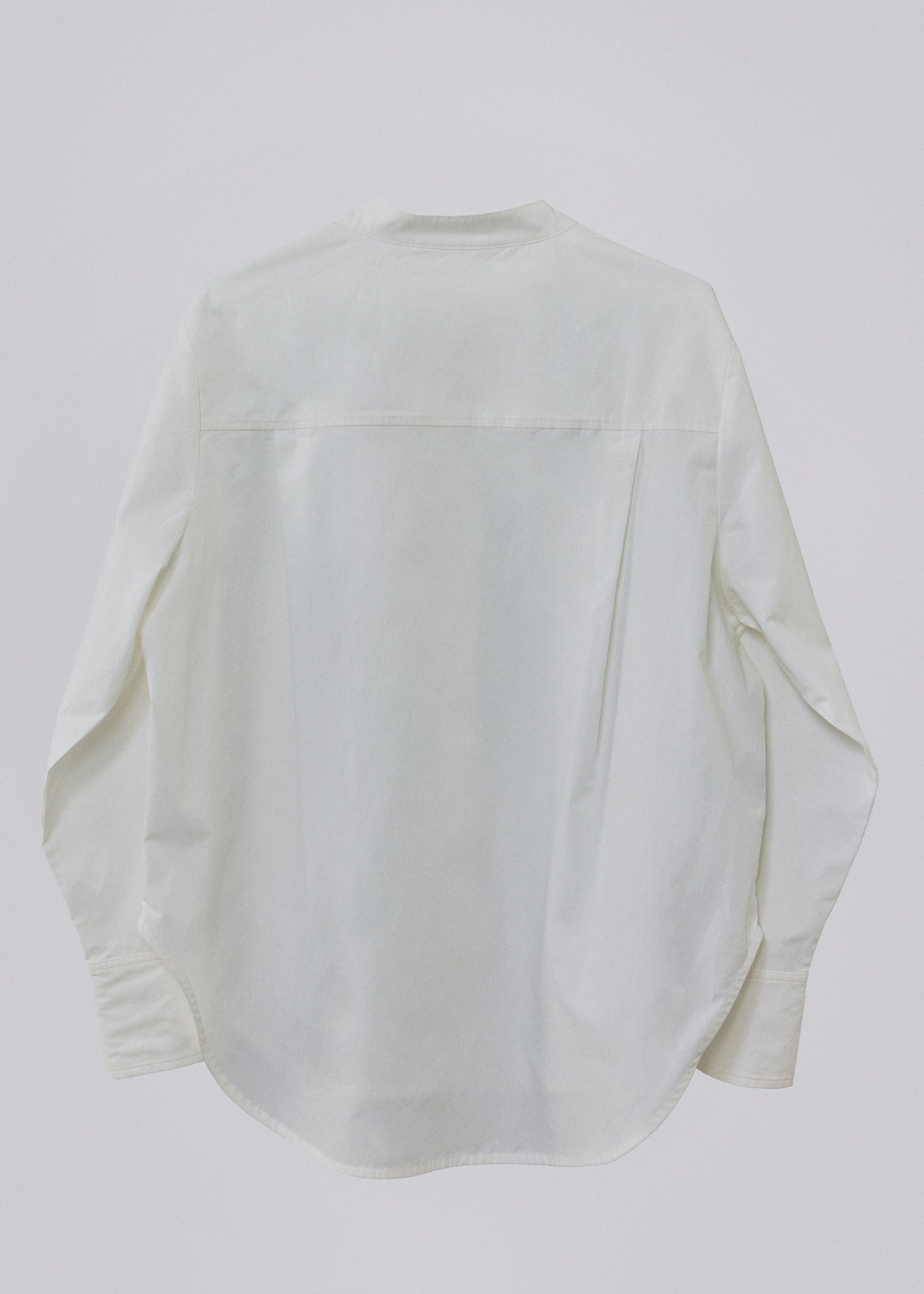 Cotton poplin shirt white