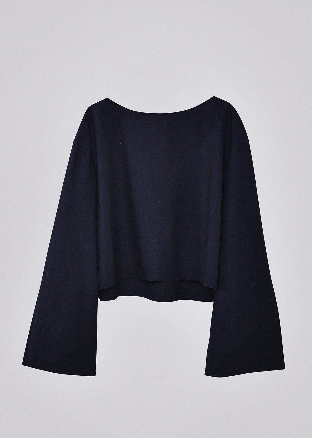 Cotton poplin top black