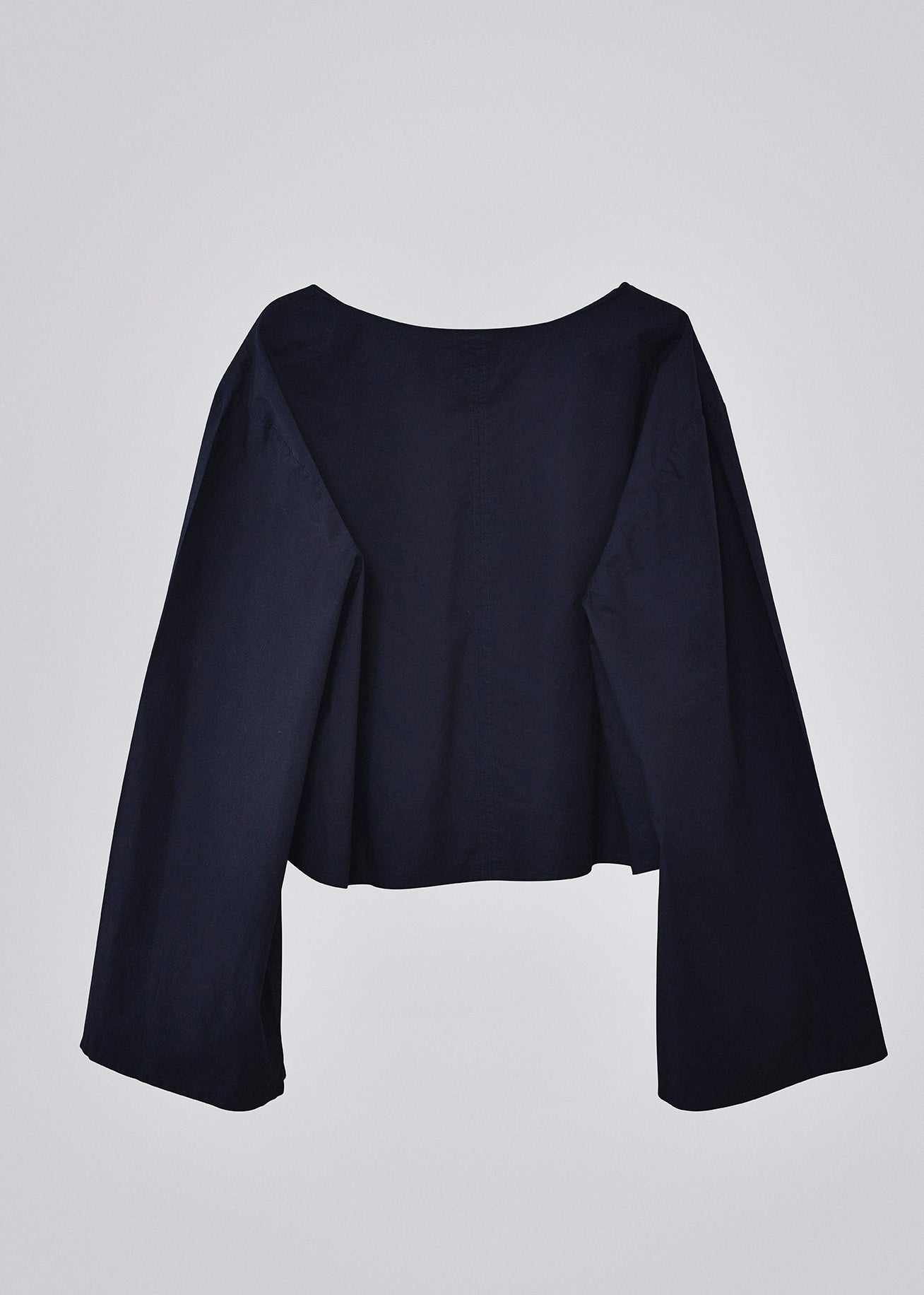 Cotton poplin top black