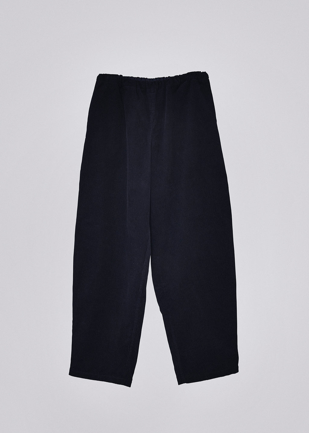 Corduroy barrel pants black