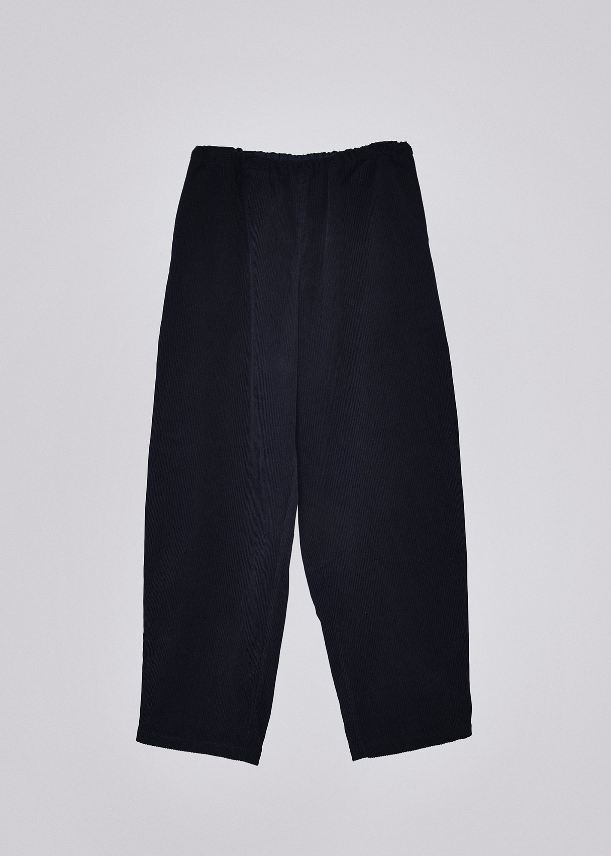 Corduroy barrel pants black