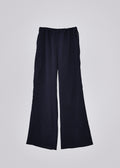 Sheer gather pants black