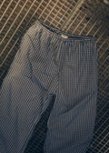 Cotton pants blue check