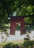 Cotton parachute pants blush stripe