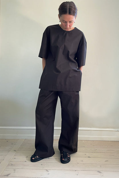 Big cotton tee - chocolate brown