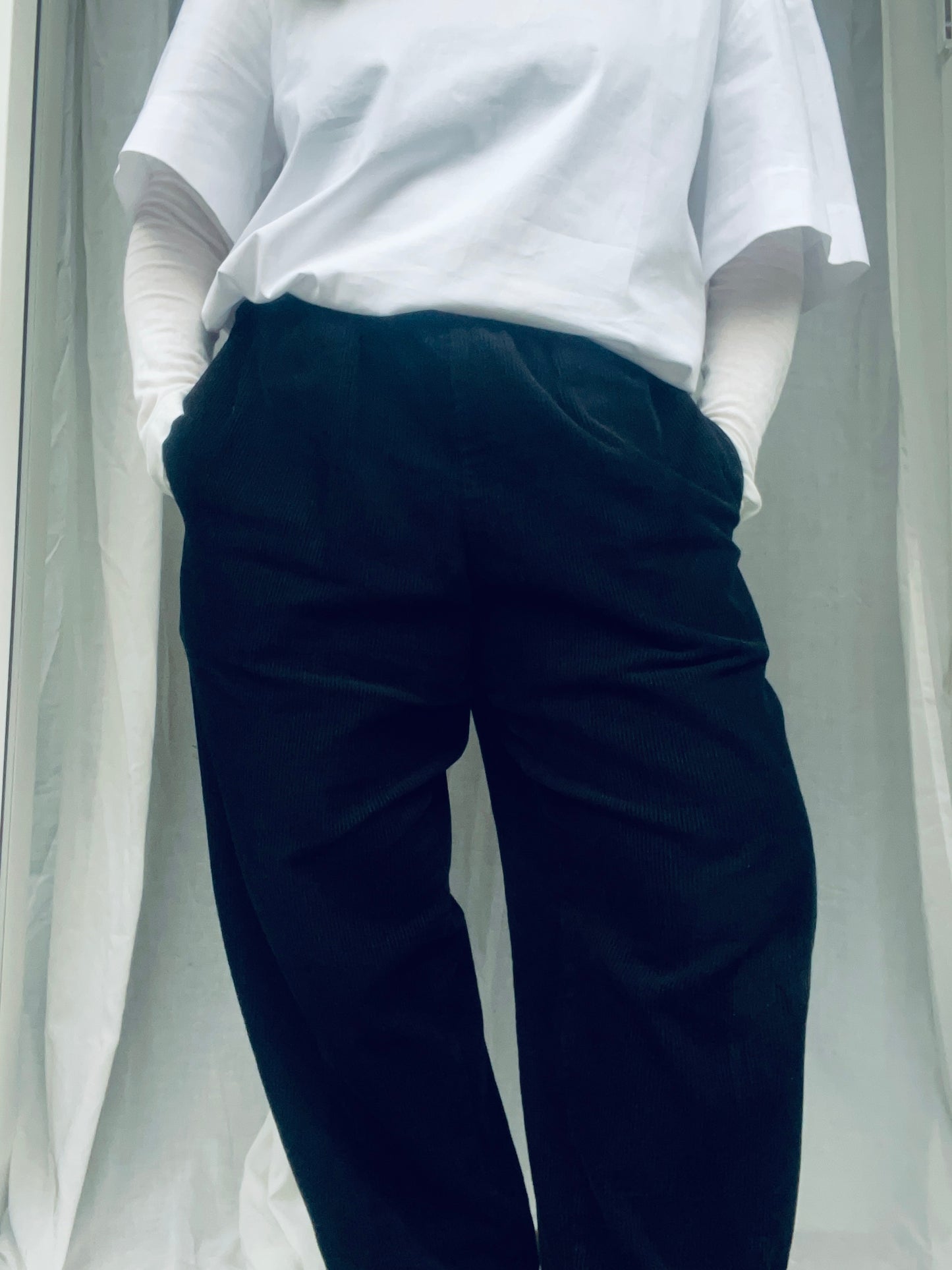 Tilde barrel pants - black