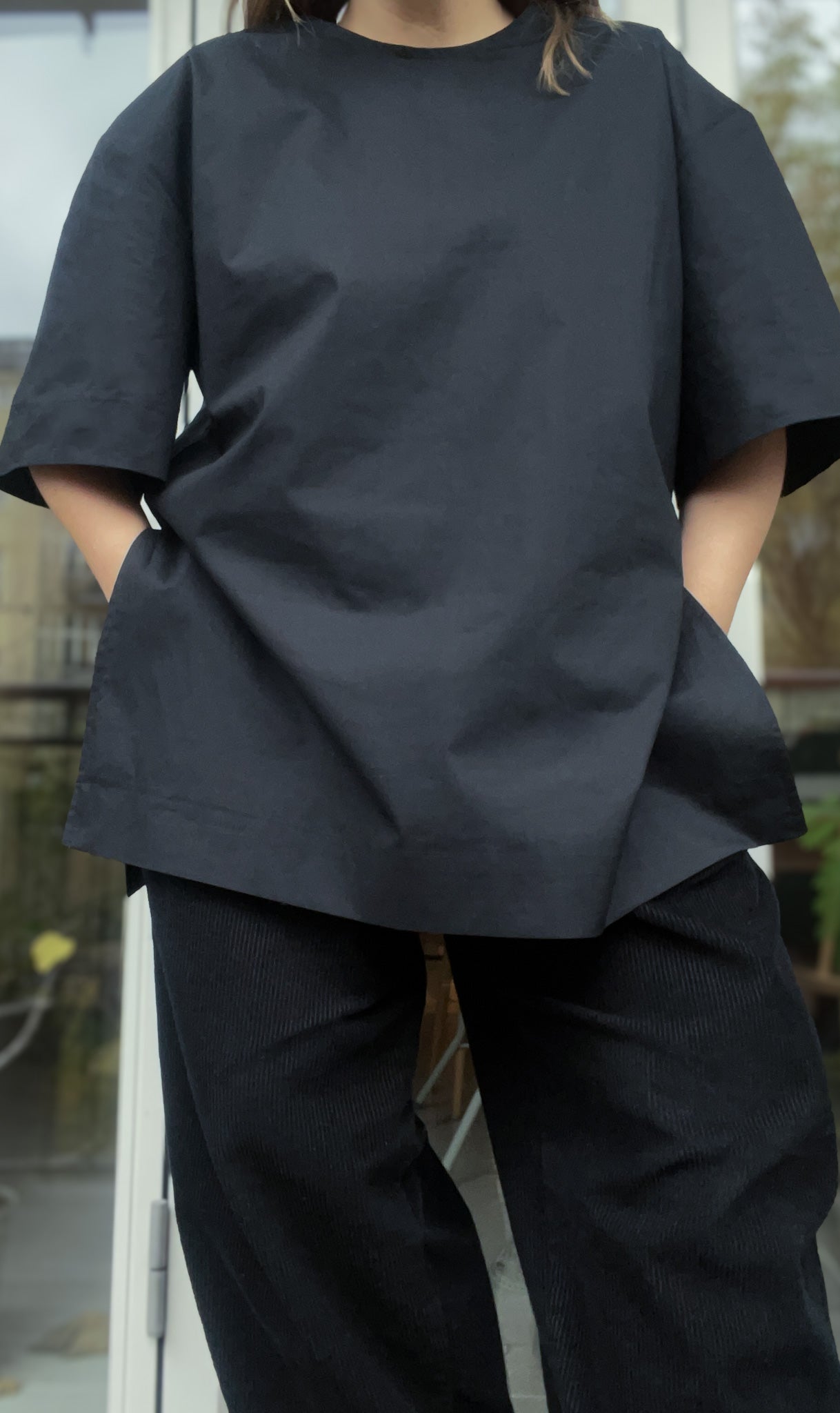 Big cotton tee - black