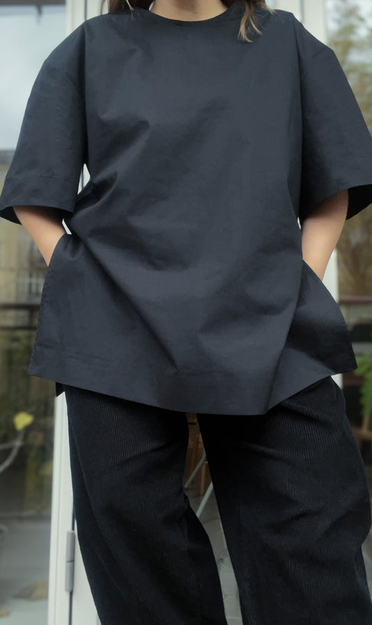 Big cotton tee - black