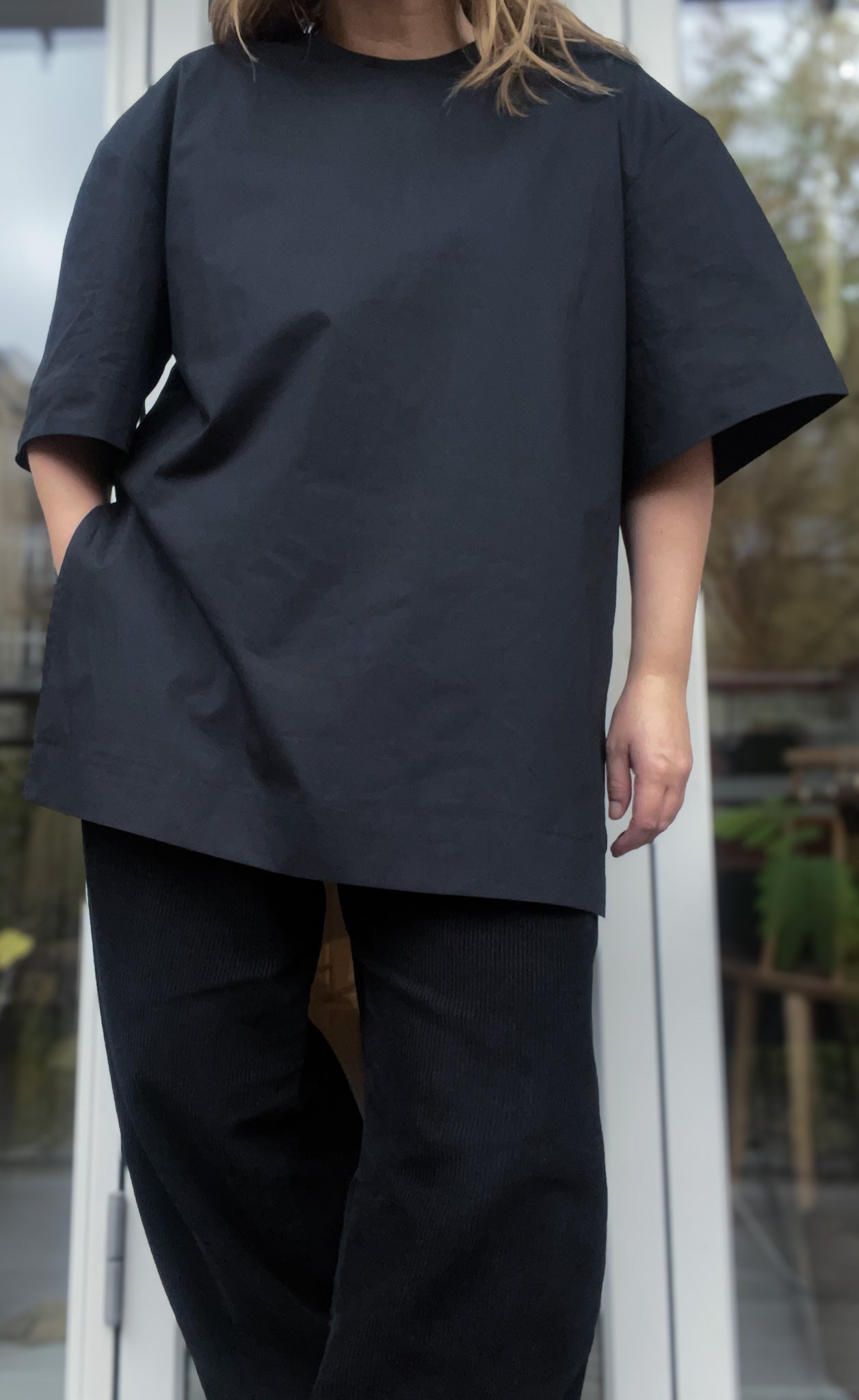 Big cotton tee - black