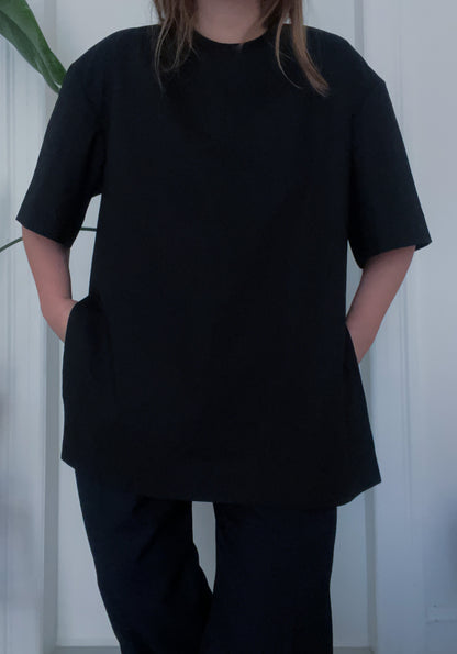 Big cotton tee - black