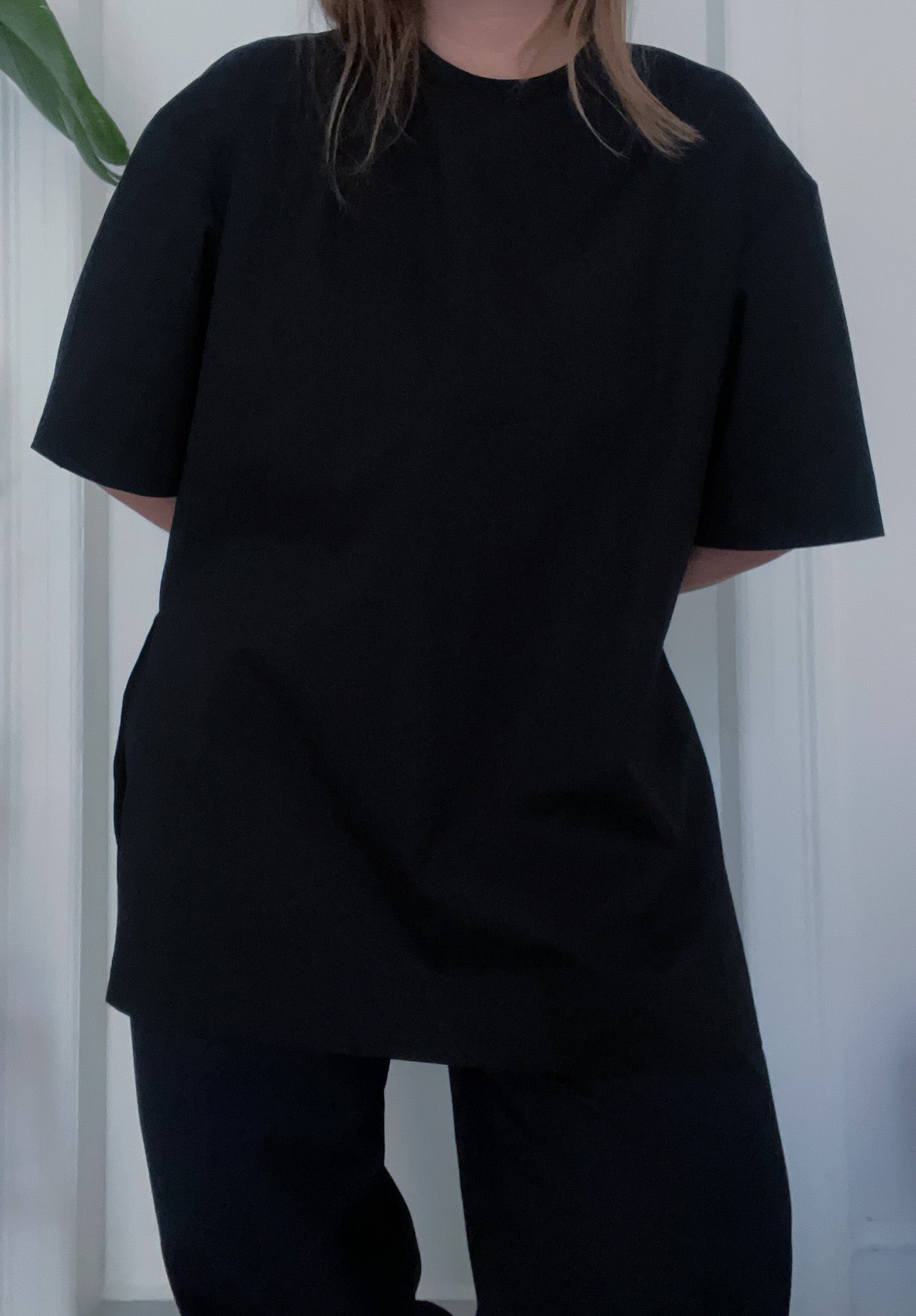 Big cotton tee - black