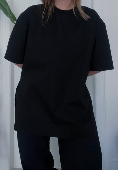 Big cotton tee - black