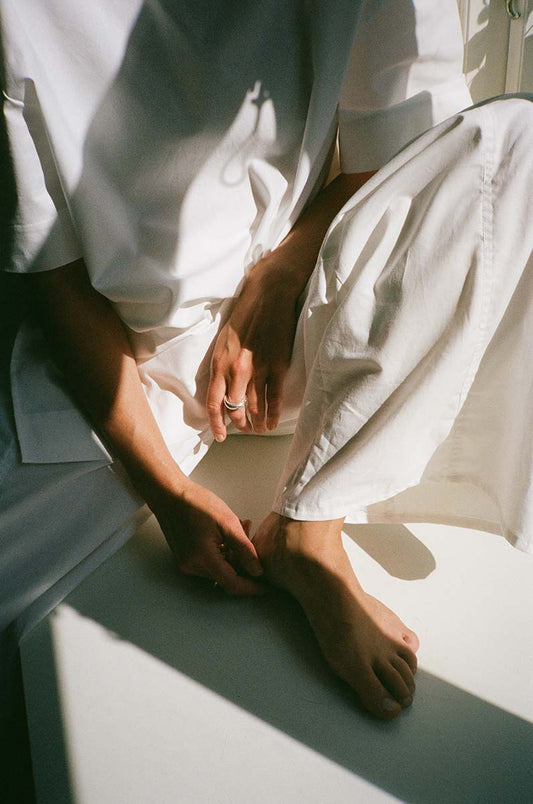 Parachute pants - bright white